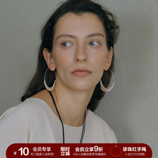 SOFT ROOM圆环大耳环哑光女小众原创设计高级感简约百搭礼物配饰