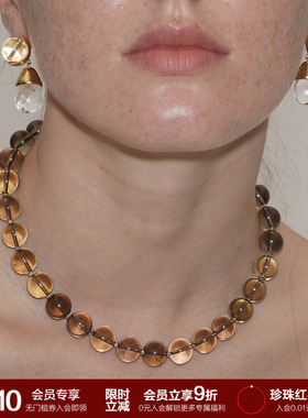 SOFTROOM天然茶晶串珠项链