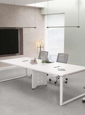 会议桌工椅组合现代简约长条桌小型会HYZ-N001议洽谈培训办室公桌