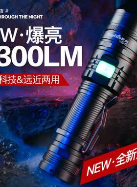 神火V8S变焦强光手电筒充