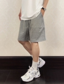 HMN 男简约直筒松紧腰ins潮流卫裤 Studio夏季 日系纯色运动短裤