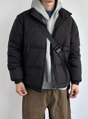 HMN Studio白鸭绒立领羽绒服男生外套冬季保暖加厚高充绒量面包服