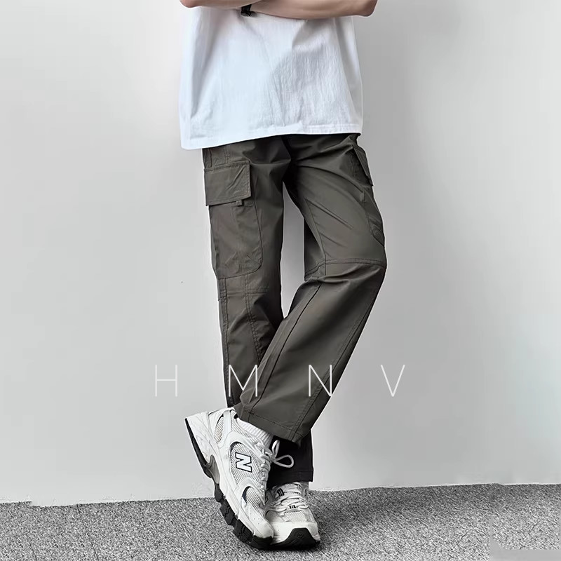 HMN Studio美式高级感工装裤男女新款宽松cleanfit阔腿垂感裤子潮图片