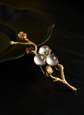李师傅~手工制作芙蓉花优雅设计款胸花精致高端女配饰胸针