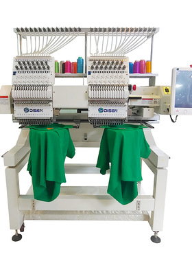 双头15针商用电脑全自动绣花机刺绣服装帽绣机Embroidery machine