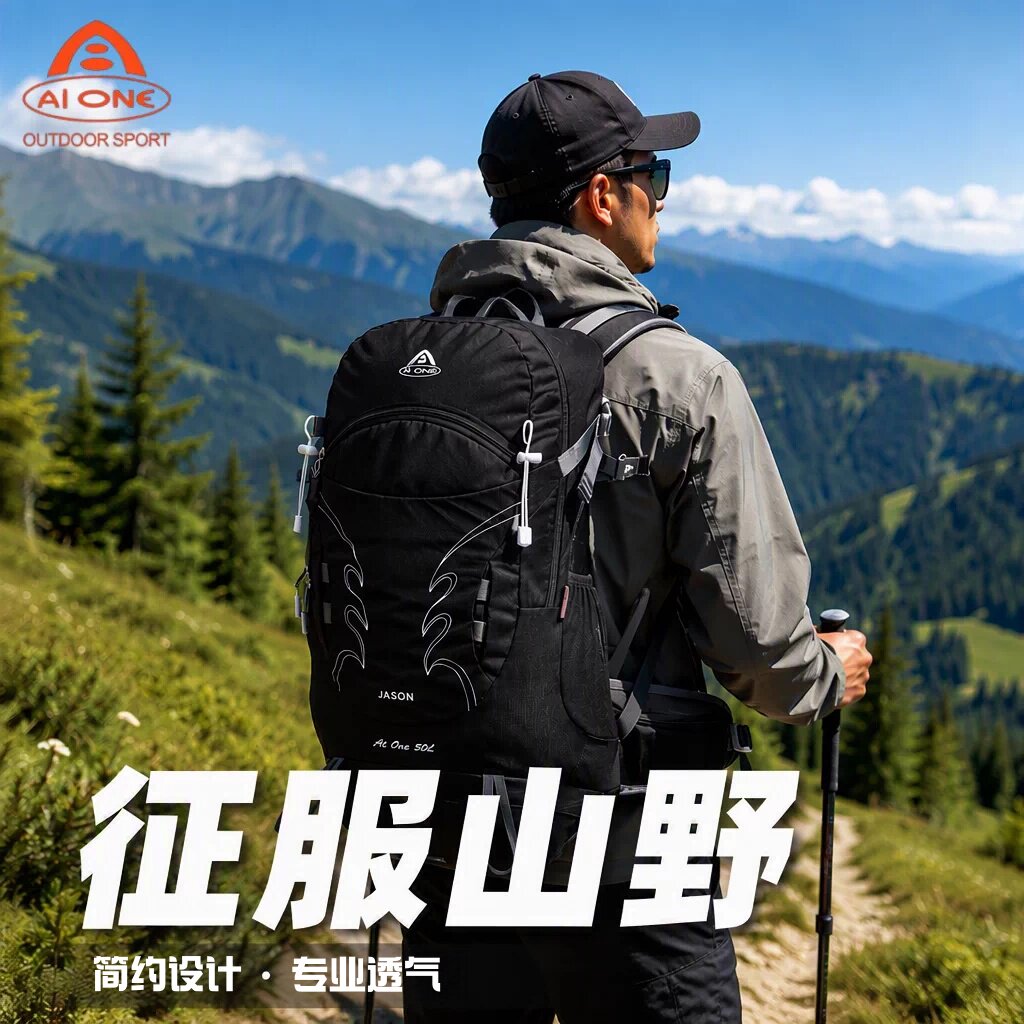 艾王大容量30升防水双肩背包