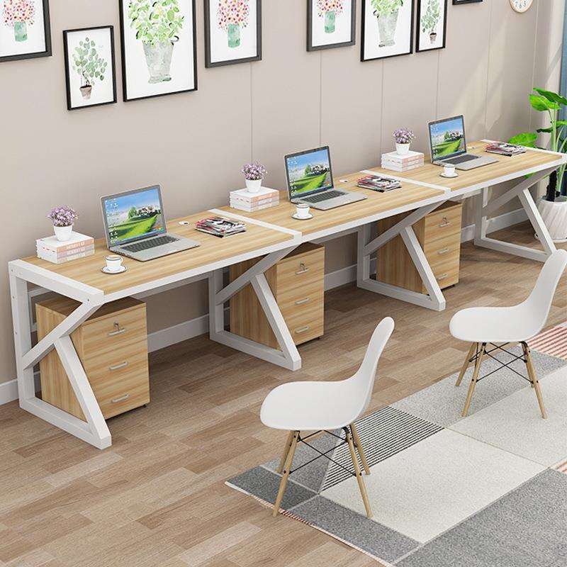 电脑桌台式简易家用简约现代卧室双人书桌办公写字台学生学习桌子