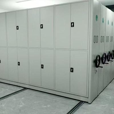 密集架移动档案柜资料柜手摇式钢制轨道式智能电动密集柜文件柜