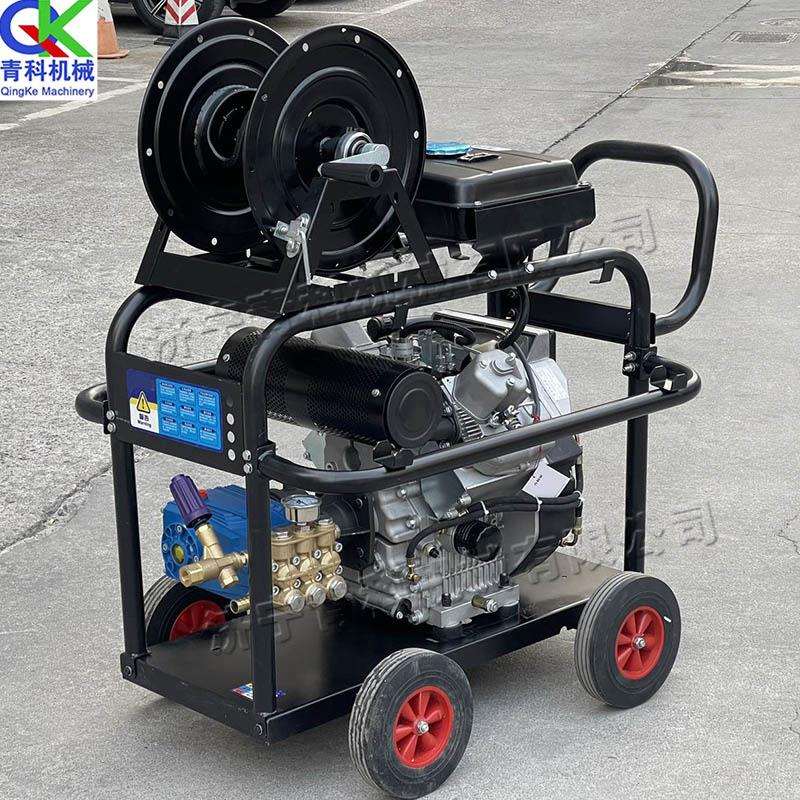 小型市政路面高压清洗机管道疏通清理机物业小区小广告清洗车