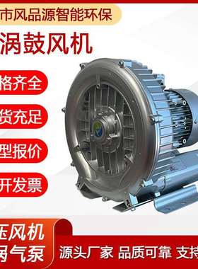 电解槽曝气漩涡鼓风机2GH710-H06高压鼓风机滚镀槽曝气旋涡气泵