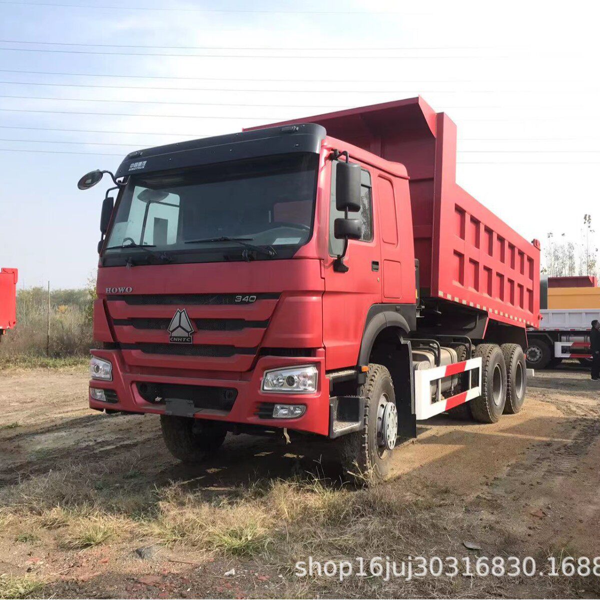 库存现车Sinotruk howo国二dump truck自卸卡车出口车