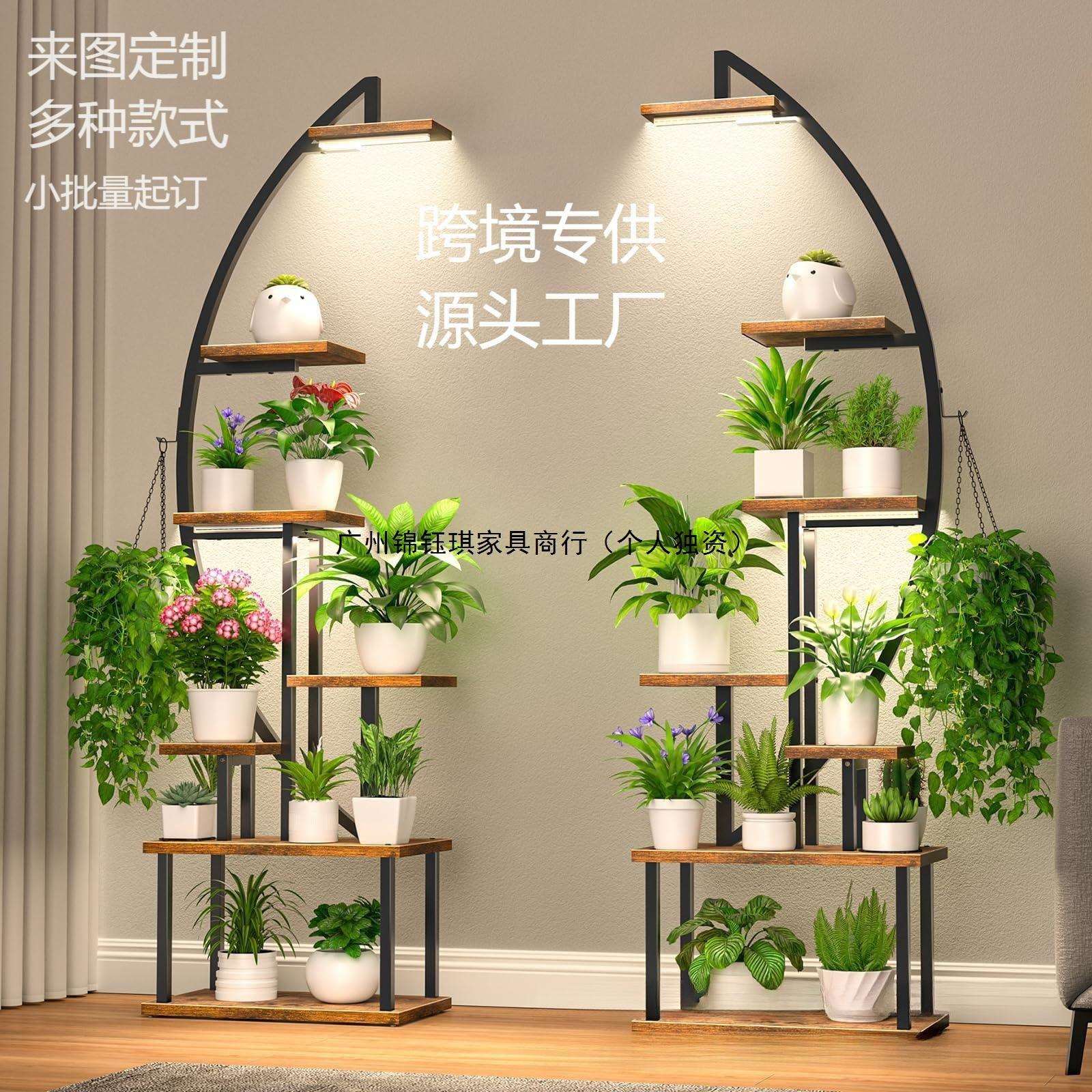 热销欧式客厅阳大承重台花架置物架铁艺落地式花架子花盆架