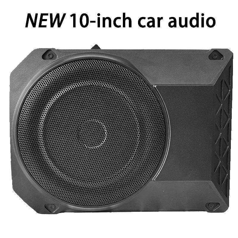 新品汽车超薄低音炮10寸800W铝合金车载低音炮座椅底音炮