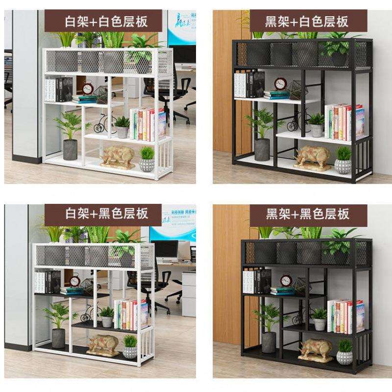 新款玄关隔断置物架铁艺办公室书架展示架落地花架子火锅店餐厅网