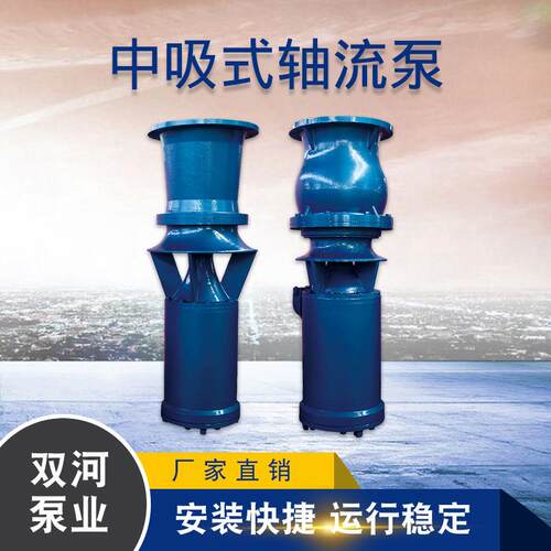 中吸式潜水泵斜拉式潜水轴流泵高扬程潜水轴流泵