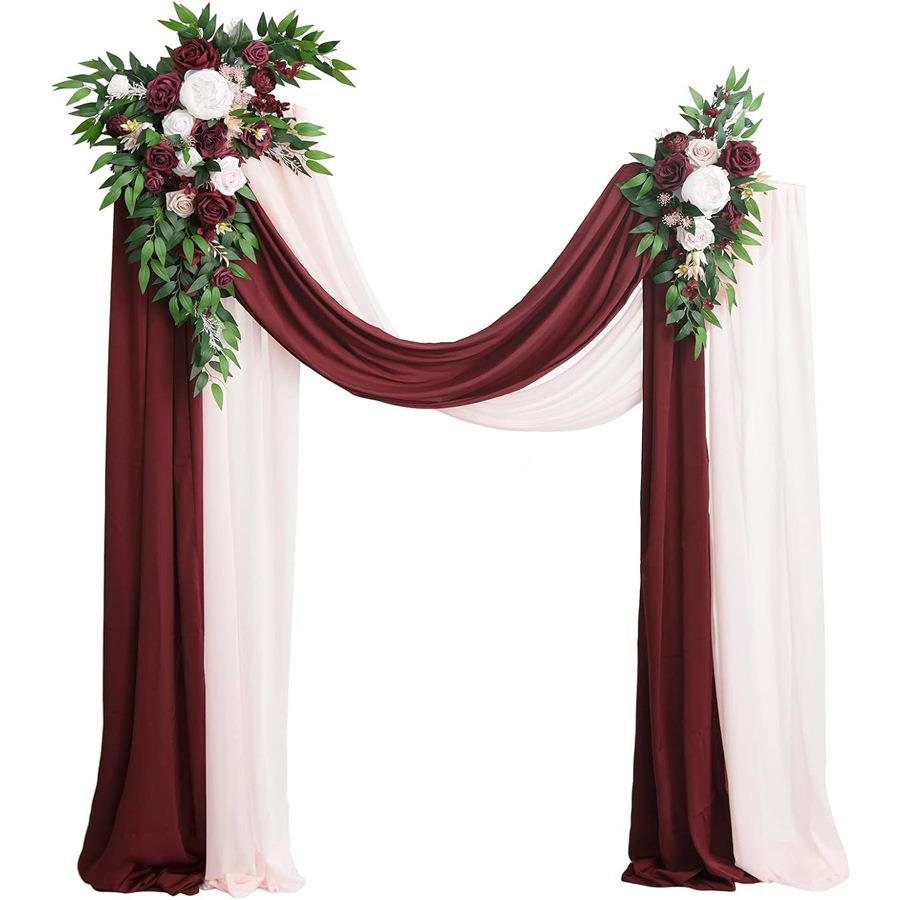爆款仿真拱门花帷幔仿真花婚礼装饰派对聚会草坪户外装饰