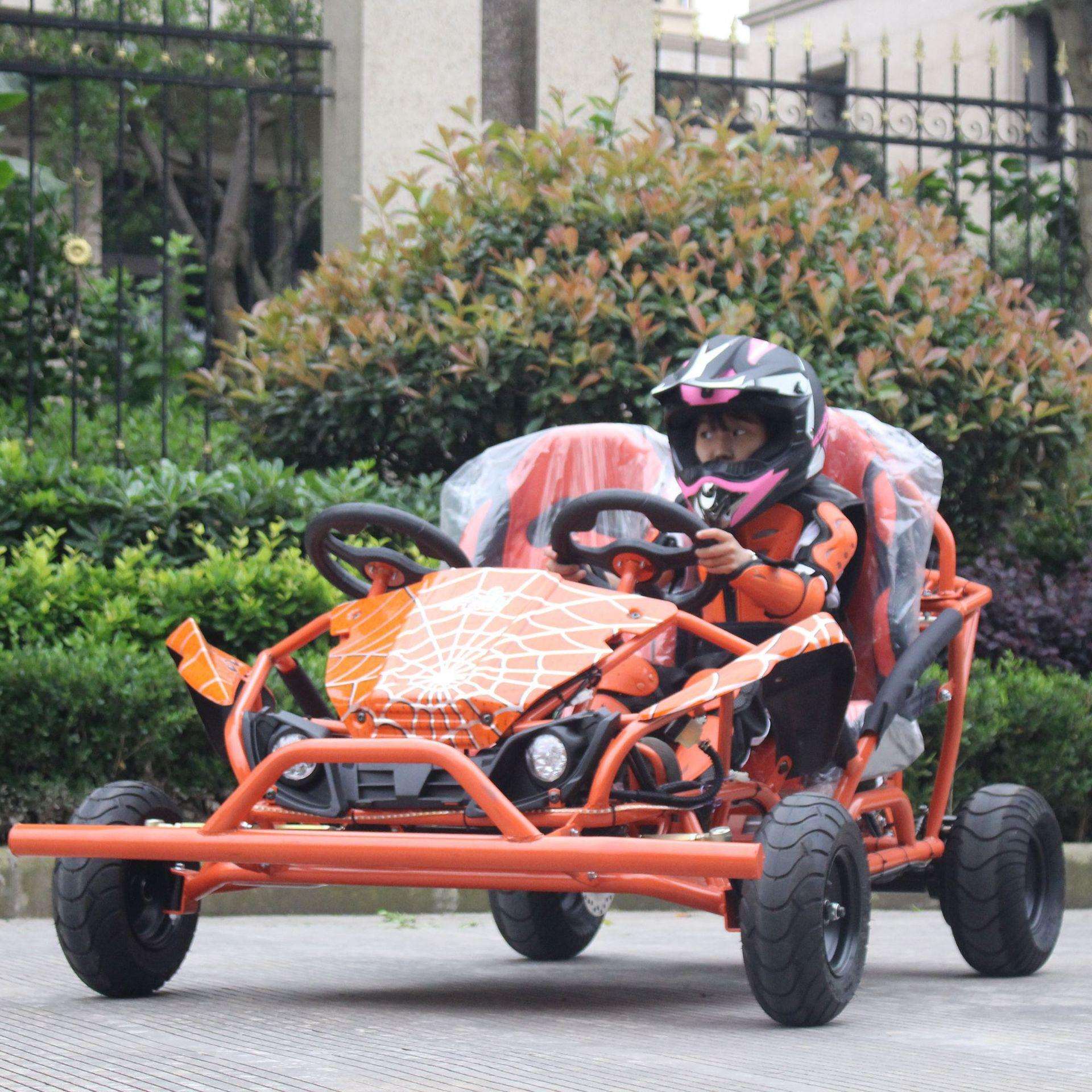 亲子电动卡丁车公园广场全地形越野场地旅游出租500W48V卡丁车