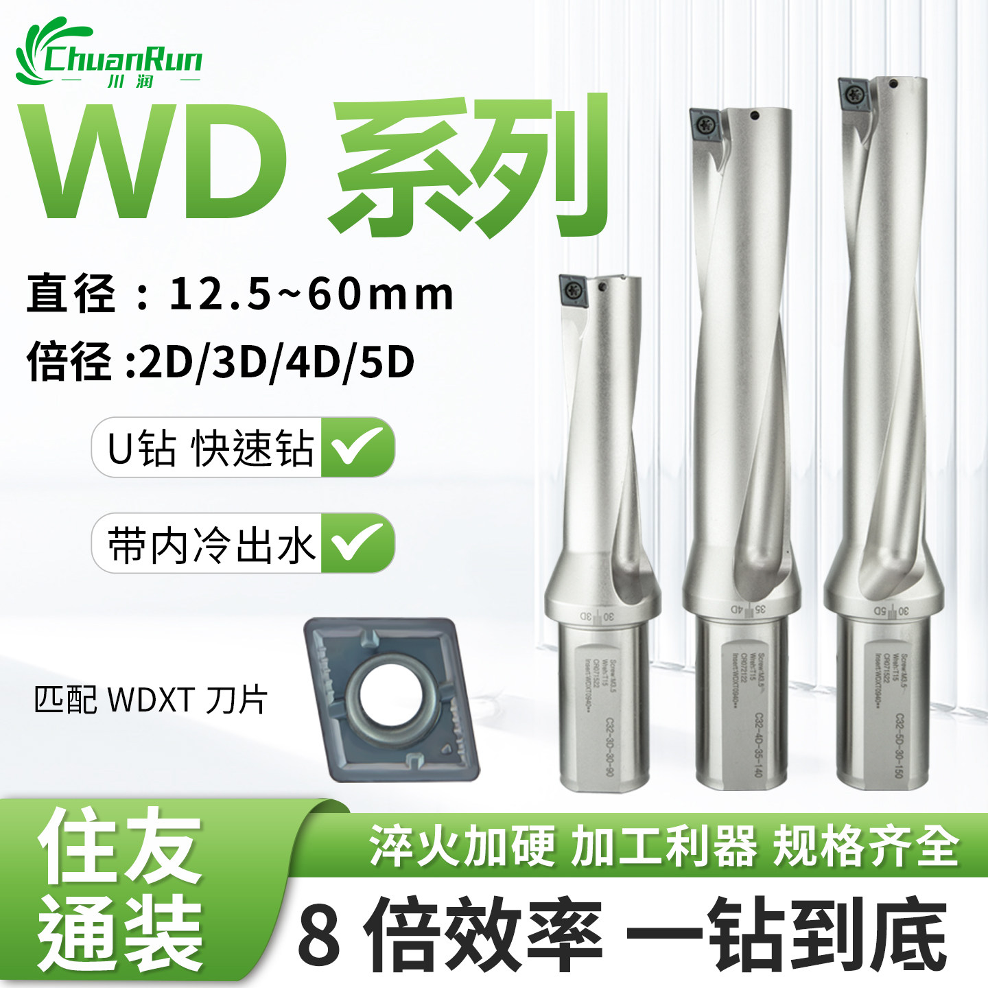 WD住友通装U钻平底U钻川润厂家图片