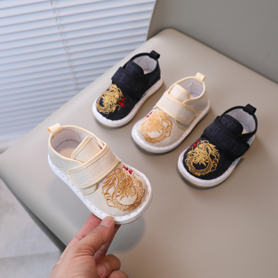 男宝宝汉服鞋周岁礼鞋子