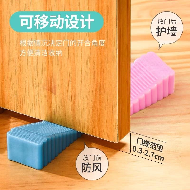 免打孔防风门塞子门挡阻门器安全门后防撞固定门吸防撞防夹手橡胶