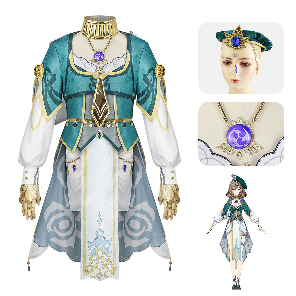 原神cos服须弥学者叶隐芳名丽莎cosplay动漫服装原神叶隐芳名cos