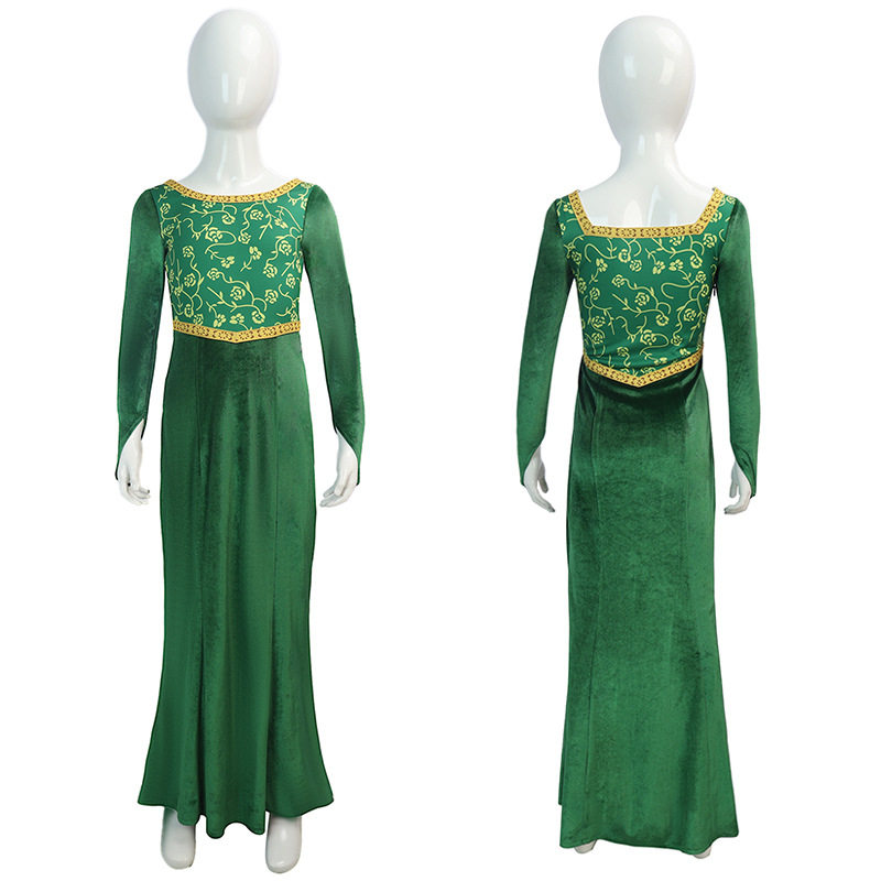 现货儿童动画电影怪物史瑞克Shrek菲奥娜公主服cosplay女装