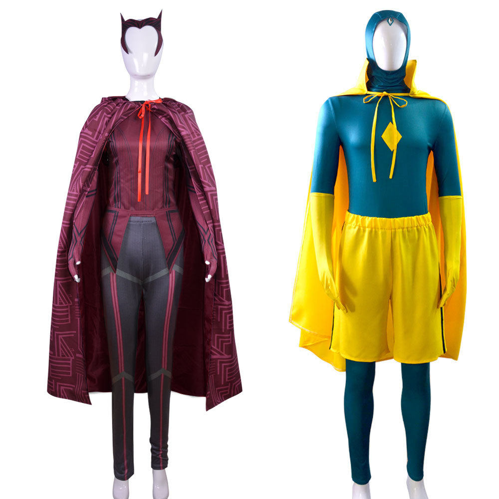 旺达幻视cos服猩红女巫cosplay表演服绯红女巫万圣节服装现货