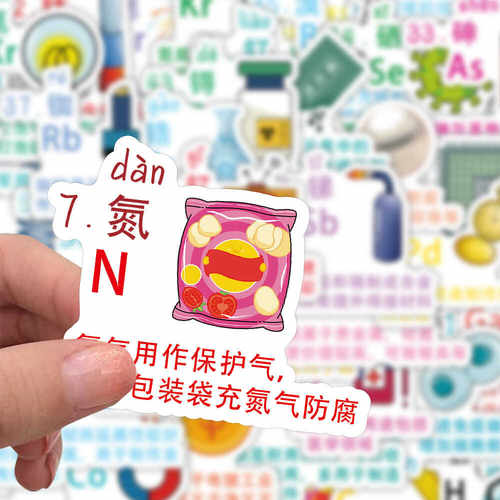 化学元素周期表笔记本创意贴纸