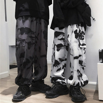 Retro loose straight tube cargo pants   复古宽松直筒工装长裤