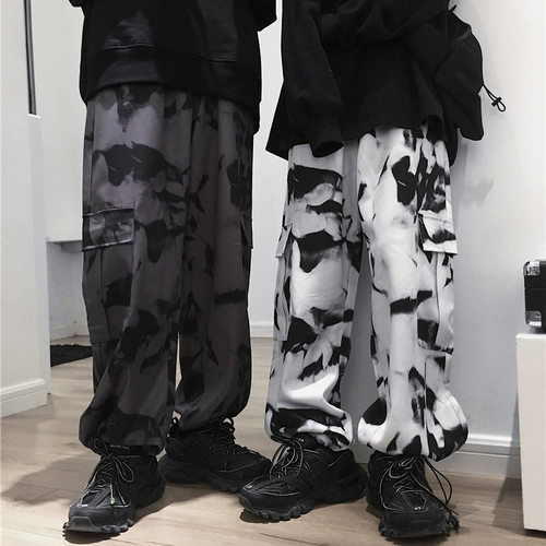 Retro loose straight tube cargo pants   复古宽松直筒工装长裤