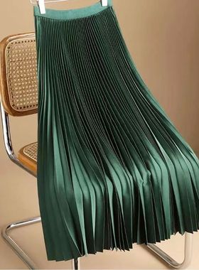 A versatile plus-size patchwork skirt   百搭大码拼接半身长裙