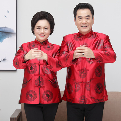 复古花色对开旗袍上衣