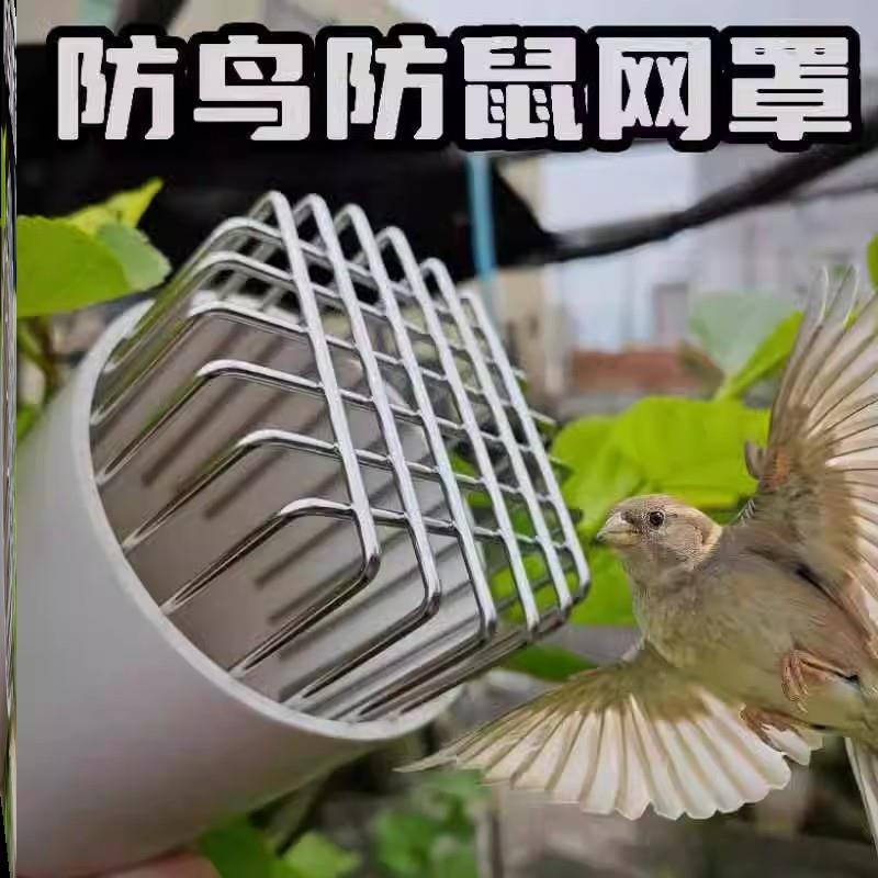 304不锈钢排水管下水道过滤网罩防鼠蛇神器天台阳台圆形防堵地漏