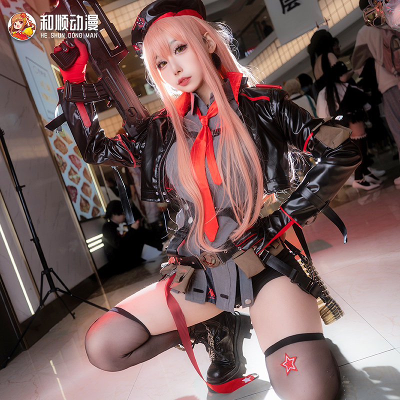 和顺动漫拉毗胜利女神cos服皮衣
