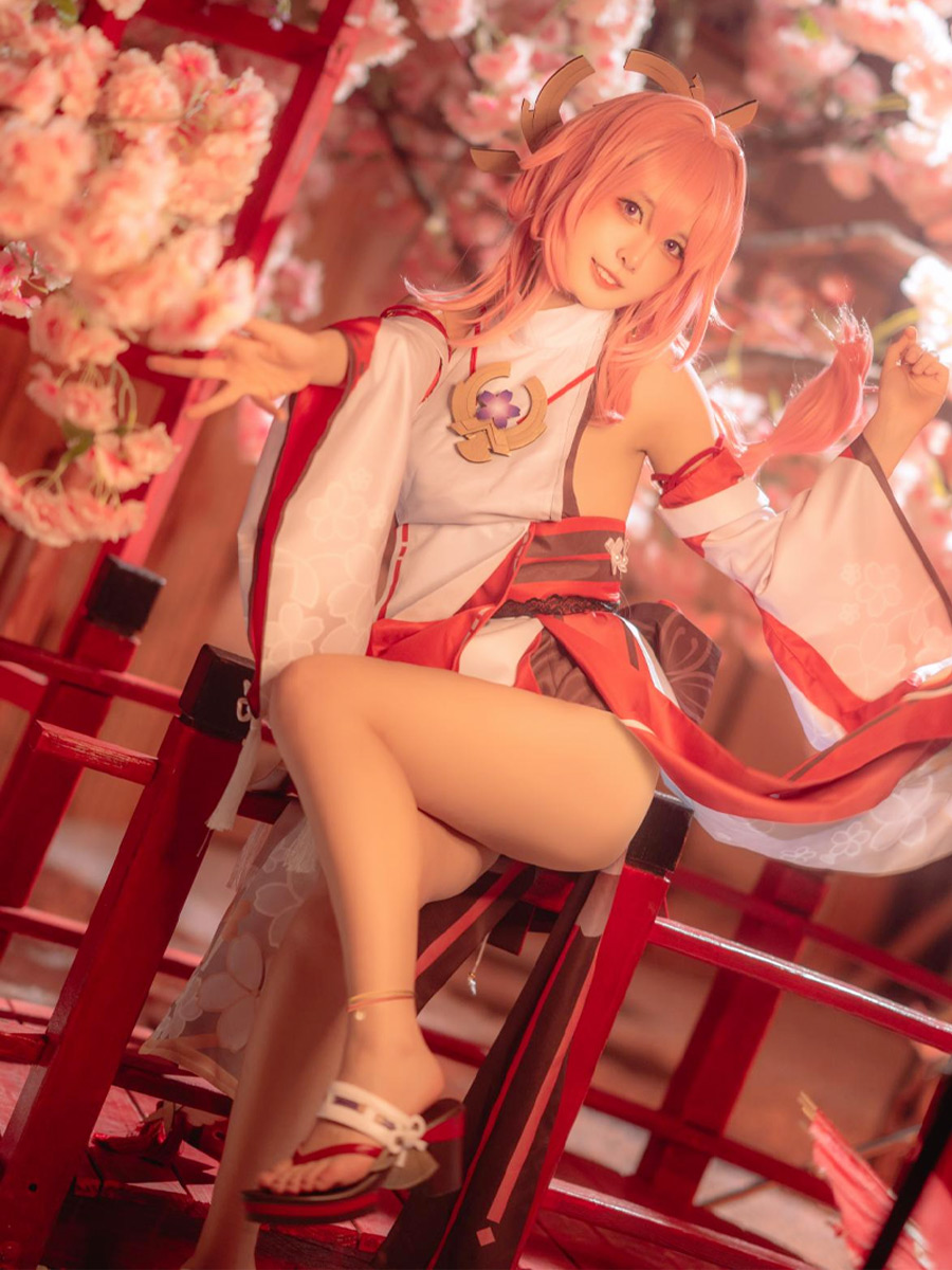 和顺动漫家 现货原神八重神子cos服可爱风雷电将军cosplay服装女