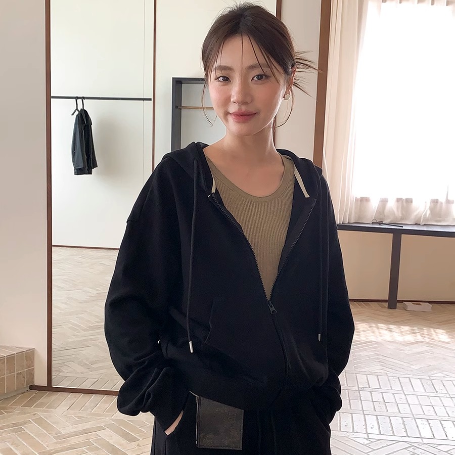 韩系慵懒风长袖短外套女25初秋
