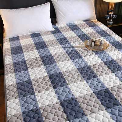 加厚保暖法兰绒床垫软垫冬天珊瑚绒垫被褥子双人被褥铺底防滑床褥