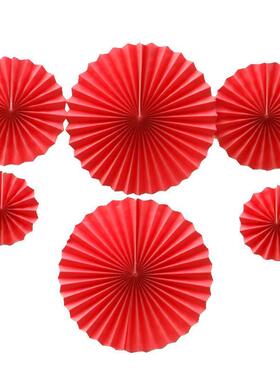 Silver Folding Fan Holiday Festive Supplies Paper Fan Pullin