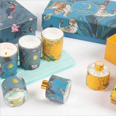 Creative candle gift box soy wax aromatherapy candle cup ess