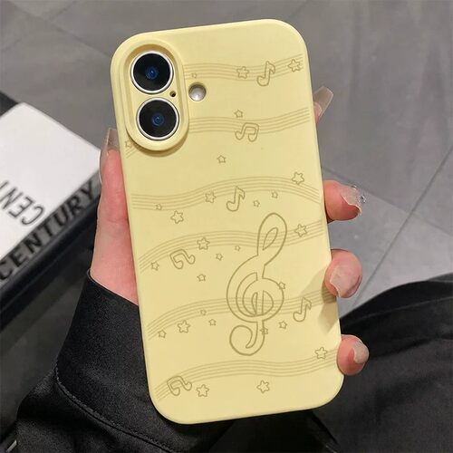 线条音符适用荣耀600pro手机壳新款ins风honor500/400创意简约x70i女款全包win肤感液态硅胶magic8防摔保护套