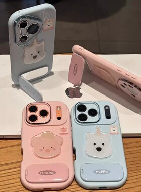 情侣粉猪西高地适用华为mate80pro手机壳新款个性pura80/p70/p60卡通可爱nova15/14全包防摔mate60软壳保护套
