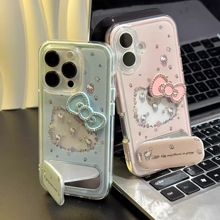 s19卡通创意y200gt透明neo10防摔iQOOz9软保护套 日韩s20 闺蜜镶钻蝴蝶结KT猫vivox200pro手机壳x100 90s新款