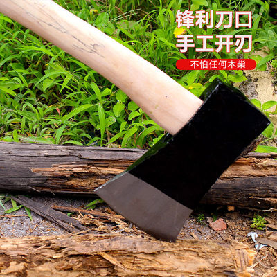 锻打斧头劈柴木工斧头老式家用东北斧带木柄砍柴伐木多功能钢斧子