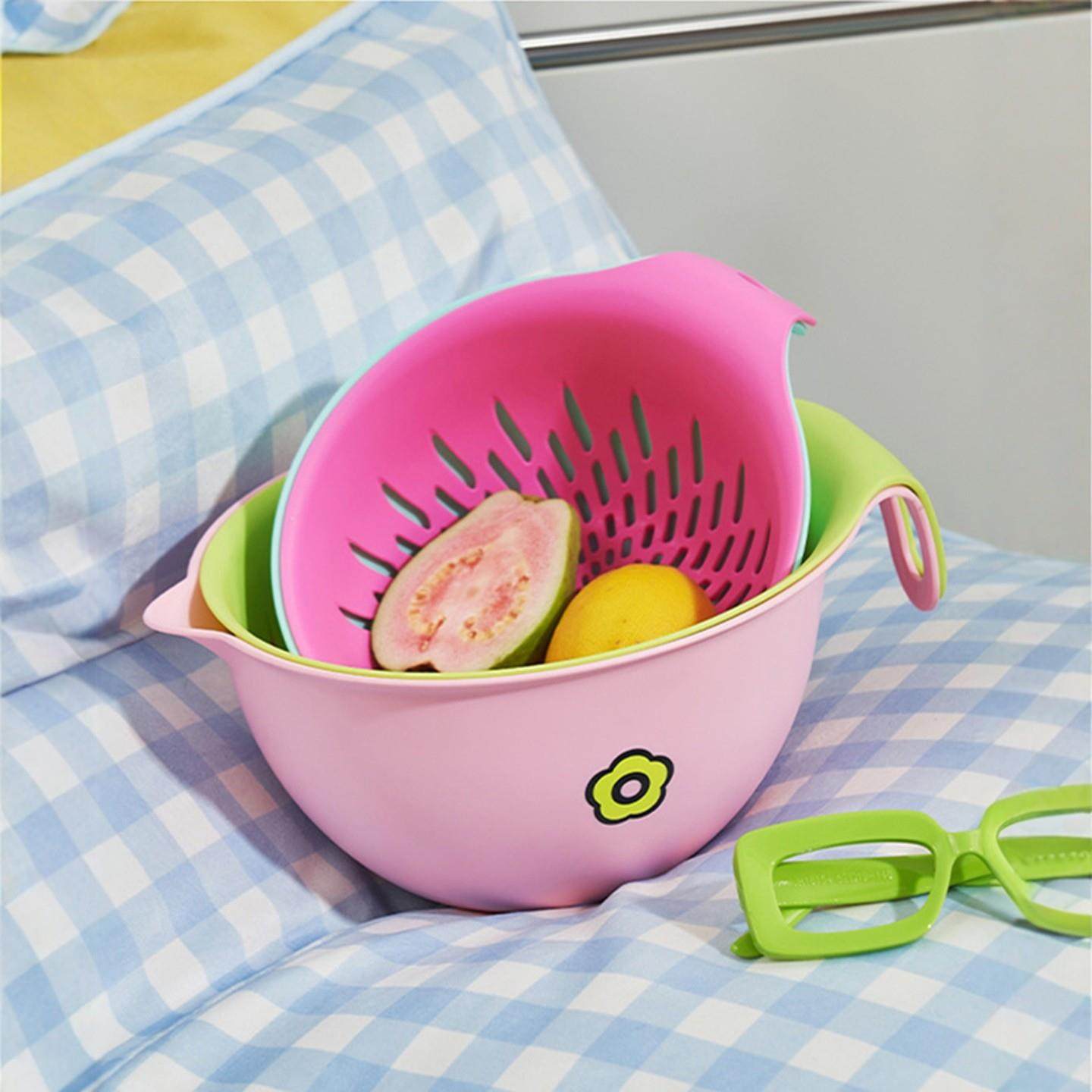 2025新款沥水篮家用厨房塑胶网盆双层沥水洗菜盆洗水果篮漏水筛盆,餐饮具,洗菜盆/沥水篮/漏水筛,淘宝优惠券,粉丝福利购,淘宝优惠卷