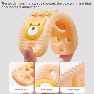 日系遥控器牙胶婴儿磨牙棒口欲期小月龄咬胶宝宝硅胶可啃咬玩具
