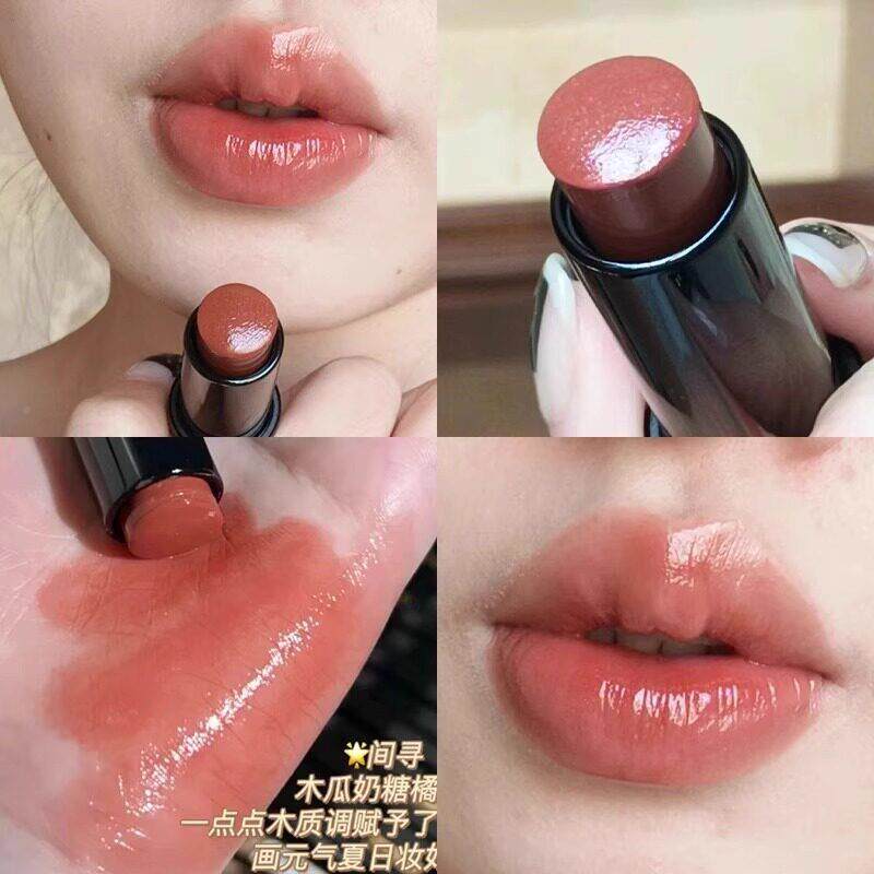裸门真!伪素裸色系口红颜多用棒唇颊腮两用IZO红膏韩谛系水光感