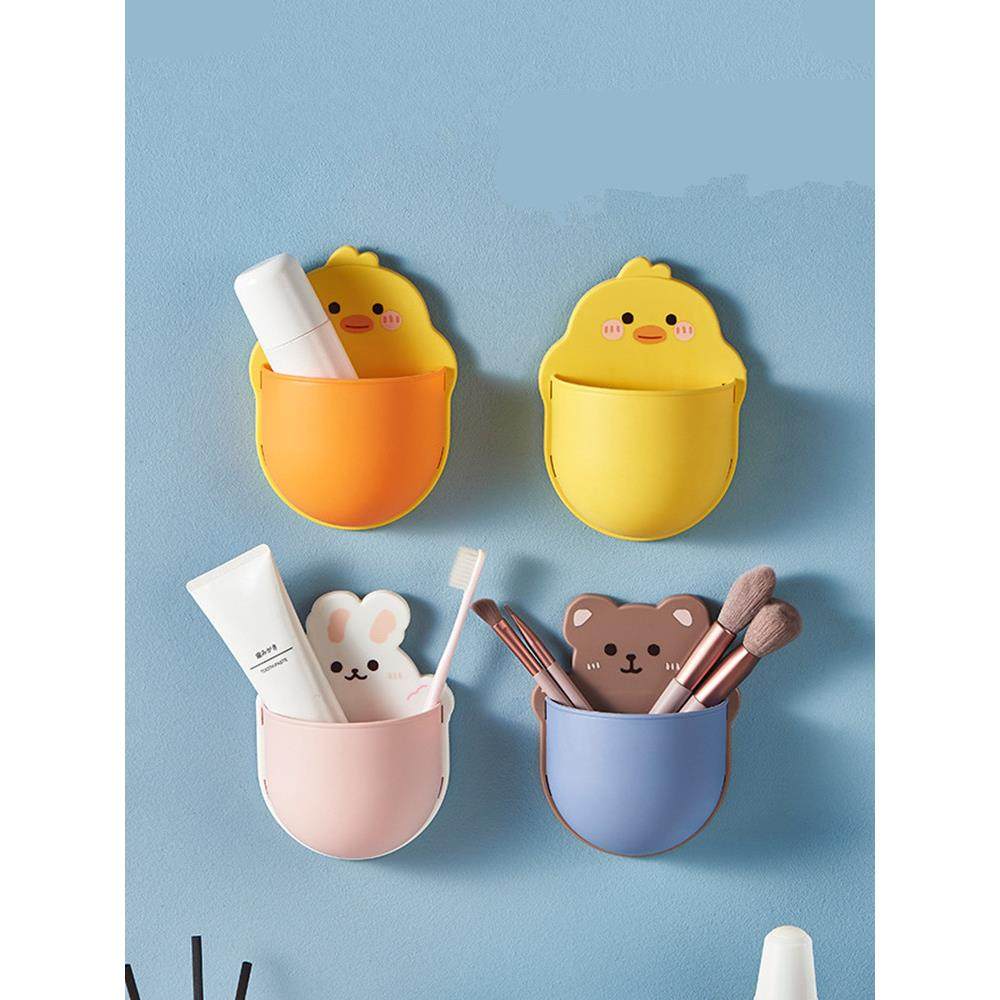 小黄鸭墙储物盒洗脸盆浴室储物架免排水免打孔化妆品盒整理盒,收纳整理,壁式收纳盒,淘宝优惠券,粉丝福利购,淘宝优惠卷