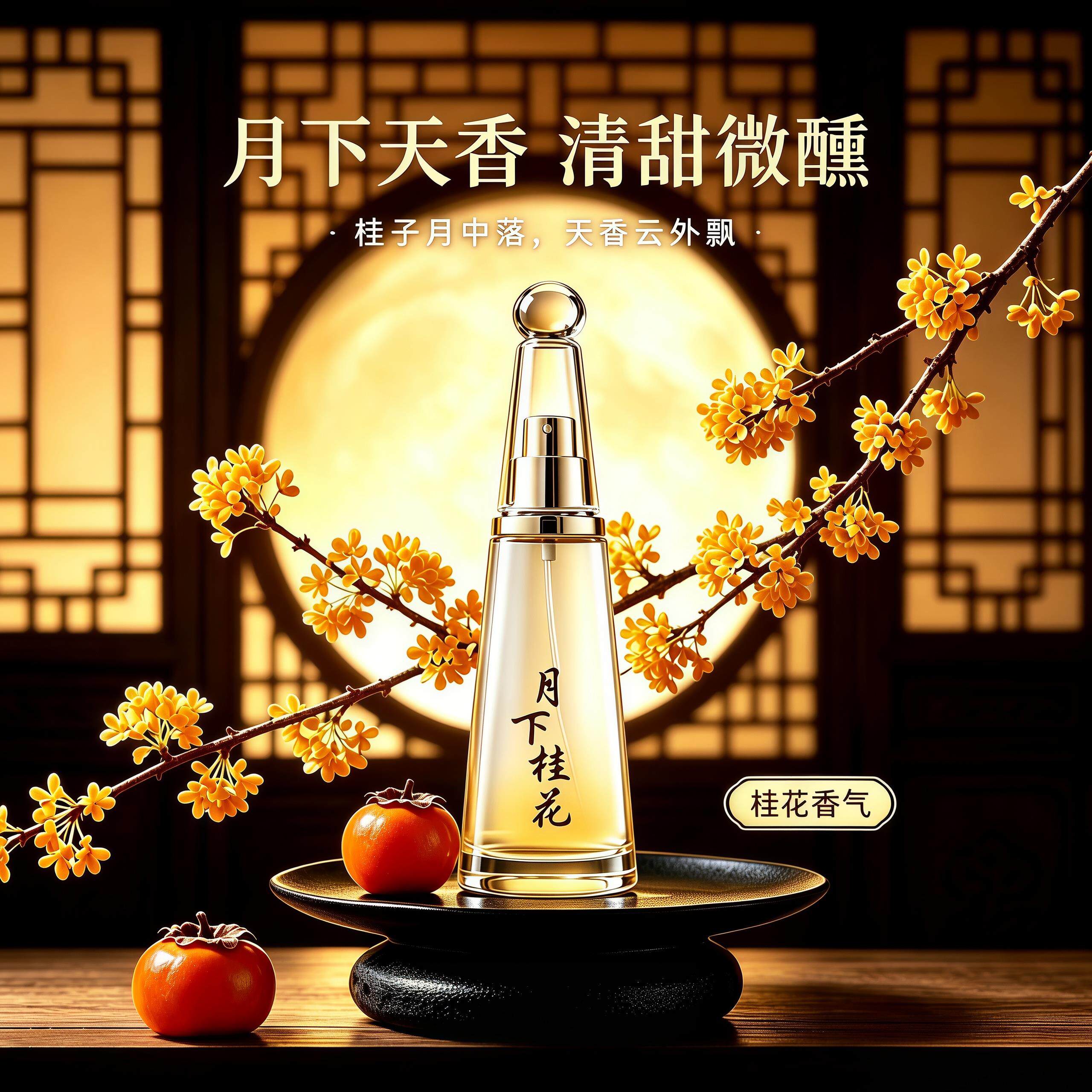 秋风里的浪漫!月下桂花香水栀子花女士持久留香小众高级淡香香氛