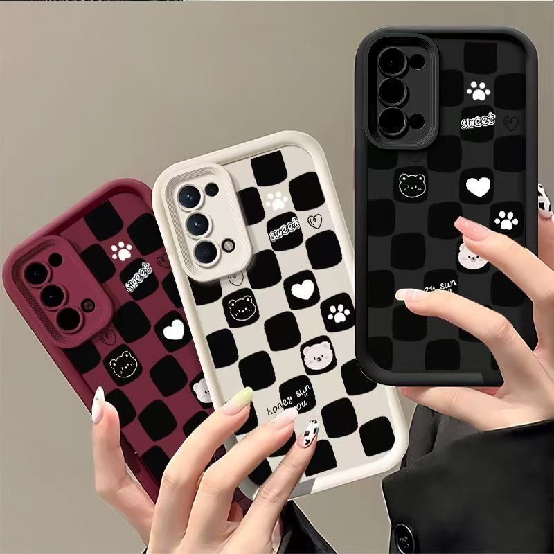 oppo reno4手机壳卡通pdpm00软硅胶opreno4pro保护套5g全包边防摔pdnmoo个性创意opopreno4se磨砂peam00女款