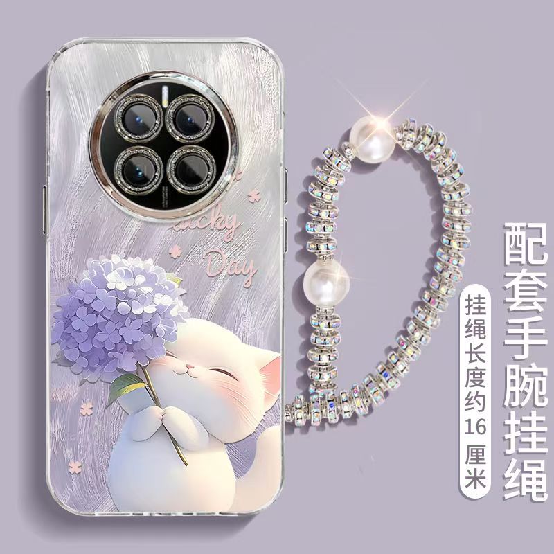 适用华为mate50手机壳cet-aloo卡通软硅胶mt50pro保护套全包边防摔dco一al00个性创意meta50e网红CETAL60女款